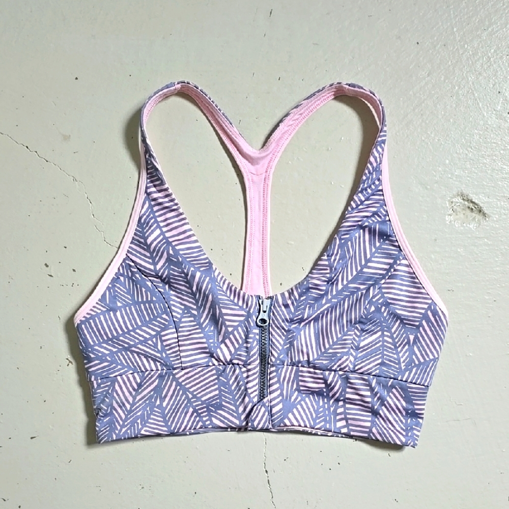 Lululemon Banana Palm Leaves Sports Bra Size 6